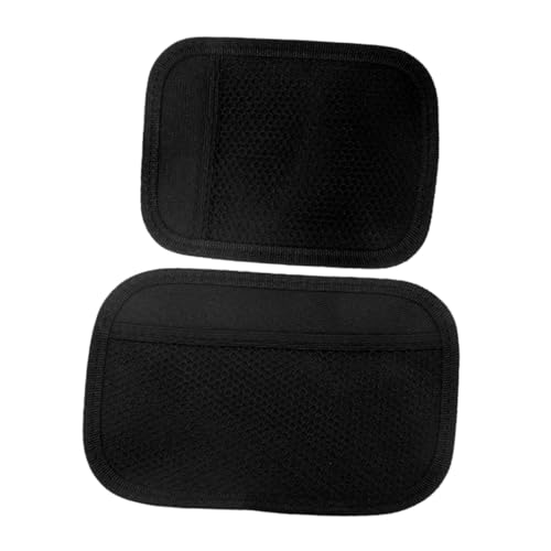 Cabilock 2 Pezzi Rete Portaoggetti per Auto Tasca Organizzatrice per Smartphone e Piccoli Oggetti Materiale Resistente e Facile Installazione Accessori Interni per Auto Nero Nero Piccolo