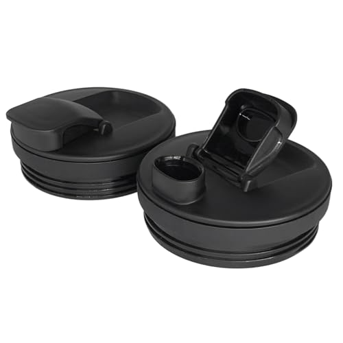 2 Pack Dia. 9.4cm Flip Top To-Go Lid for Ninja Blender Cup - Compatible with Nutri Ninja Auto-iQ...