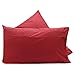 Par de fundas de almohada de algodón Lovetessile color liso 50 x 80 cm (BORDEAUX V3)
