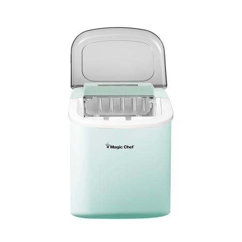 Fabricadora de hielo portátil Magic Chef 27 lb verde menta miniatura 5