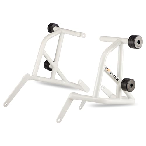 Image of Bizen Hero Xpulse 200 2V /4V Rally & Rally Pro Premium Crash Guard with Frame Sliders - White