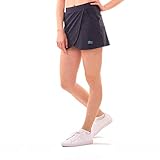 Sportkind Mädchen & Damen Tennis Skort mit Taschen in Wickeloptik, Hockey, Sport Rock mit Innenhose, atmungsaktiv, UV-Schutz, Navy blau, Gr. XL