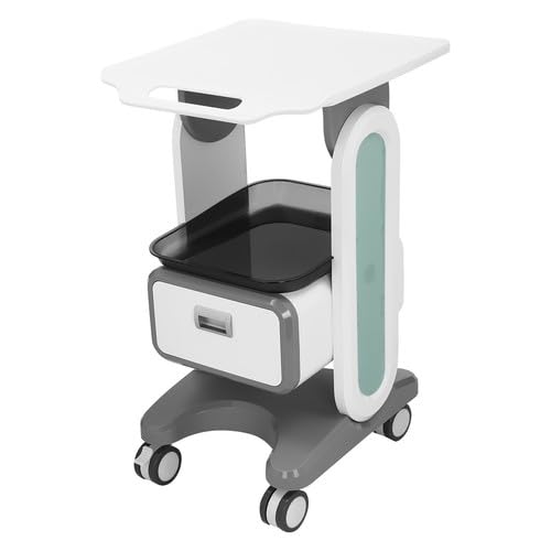 Carrello portautensili medico portatile con cassetti e 4 ruote universali per cosmetici, portata 60 kg, 44 x 36 x 76 cm