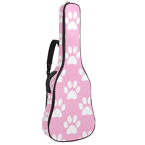 Housse de protection imperméable en tissu Oxford pour guitare électrique avec poignée latérale rembourrée Motif pattes roses, Multicolore 5., 42.9×16.9×4.7 in, Sacs pour guitare acoustique - Les Beatles, Paul McCartney, John Lennon, RIngo Starr, George Harrison Housse de protection imperméable en tissu Oxford pour guitare électrique avec poignée latérale rembourrée Motif pattes roses, Multicolore 5., 42.9x16.9x4.7 in, Sacs pour guitare acoustique
