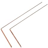 OUNONA Messing Wünschelruten 2 Stück Flexible Detektionsstäbe für Grundwassersuche und Spirituelle Anwendungen Tragbar für Anfänger und Experten