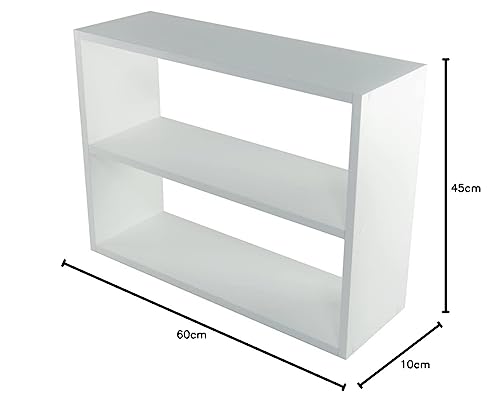 Nicho De Parede Kit 7 Peças em MDF Branco Quarto e Sala