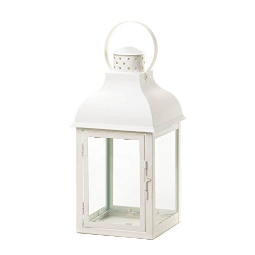 Romantic White Candle Lantern - 16 inches