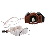  Alipis Horloge Murale D\'horloge à Quartz Poids D\'horloge à Coucou Trousse D\'horloge De La Montre Grand Mécanisme D\'horloge Mécanisme D\'horloge à Quartz Plastique Noir