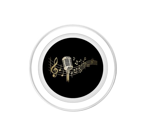 PopSockets MagSafe Microphone Vintage support téléphone portable karaoké chant - 2