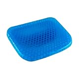 SC ACCESORIOS Cojín Ergonómico de Gel Nido de Abeja para Dolor de Espalda, Coxis y Ciática – para Silla, Coche y...