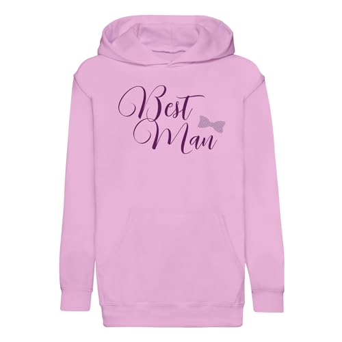 Hoodie enfant Best Man calligraphie de mariage en tissu premium et finitions soignées