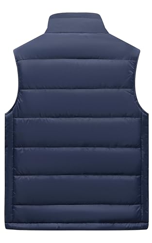 Image of VtuAOL Men's Puffer Vest Outdoor Padded Vest Softshell Outerwear Vest for Travel Hiking