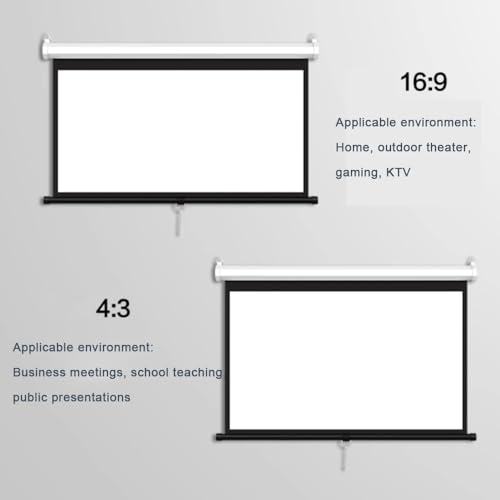 Pantalla de proyector manual 60 pulgadas 4:3 / 16:9 miniatura 5