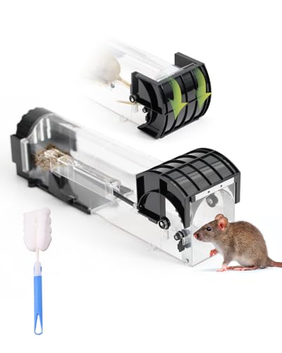 Humane Mouse Traps, Mouse Traps for Indoors That Work, Upgraded Highly Sensitive Live Mouse Trap, No Kill Mouse Traps Humane, Live Catch and Release, Reusable Effective Quick Mouse Catcher
