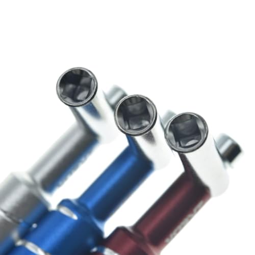 KAISH Red Universal Drum Tuning Key Wrench Drum Tuner Key with Steel Rod for Acoustic/Electronic Drums 〝L〞Style - Thumbnail 3