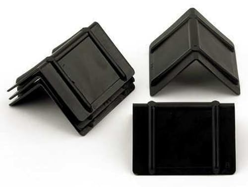 Imballaggi Point - Coins en plastique pour cerclage - 4 x 4 cm - Modèle sans pointes - Protection des bords des boîtes et des palettes pendant l'emballage, le stockage et l'expédition - Lot de 2000