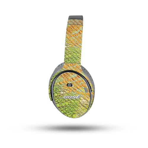 Image of MightySkins Carbon Fiber Skin Compatible with Bose QuietComfort 35 II Headphones - Iguana Skin | Protective, Durable Textured Carbon Fiber Finish | Easy to Apply