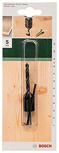 Bosch 2609255218 Wood Drill Bit with 90 Degree Countersink/ Diameter 5mm
