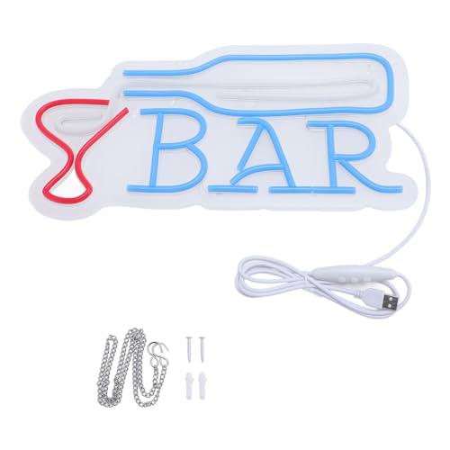 Letrero LED regulable de vino con iconos 3D para pared de bar 2
