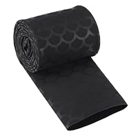 MACHSWON Schrumpfschlauch Für Angelruten-Griffe – 35 Mm Ø (flach 56 Mm), 2:1, 1 M, Schwarz