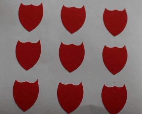 150 Labels, 10x8mm Shield Shape, Red, Self-Adhesive Stickers, Minilabel Shapes