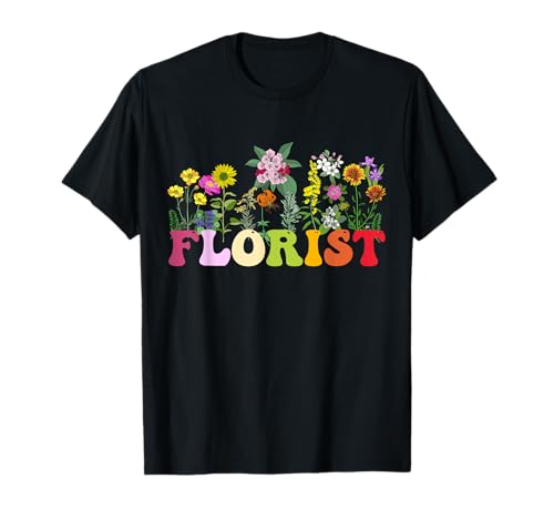 Camiseta de verano con estampado floral de flores silvestres para mujer Camiseta