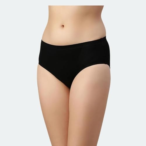 Image of Peach Blossom Women's Cotton Panty | 100% Cotton Bio-Washed Hipster Panties for Women | Full Coverage Grip Fit | Plus Size Hipster Pack of 3