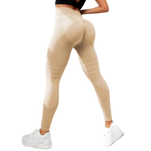 Legging 3D gainant sport et fitness kaki foncé en grande taille L