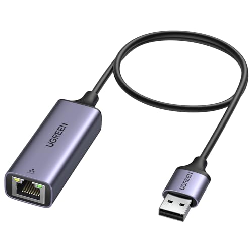 UGREEN Adaptador USB 3.0 a Ethernet Gigabit 1000Mbps Tarjeta de Red LAN Convertidor Rj45 Giga para Consola de Switch Xiaomi Mi Box S Macbook PC 50CM