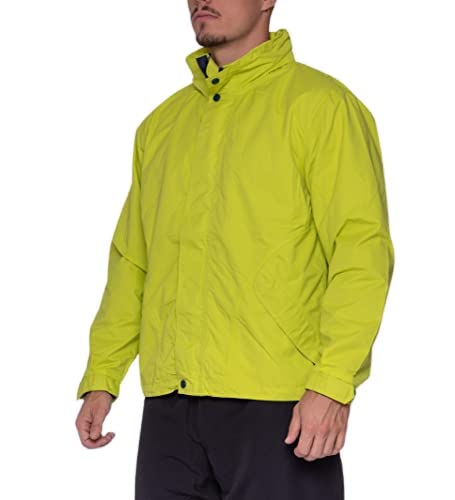 Leichte Übergangsjacke mit verstaubarer Kapuze Windbreaker (M, Matt-Gelb (Lemon)) Cover