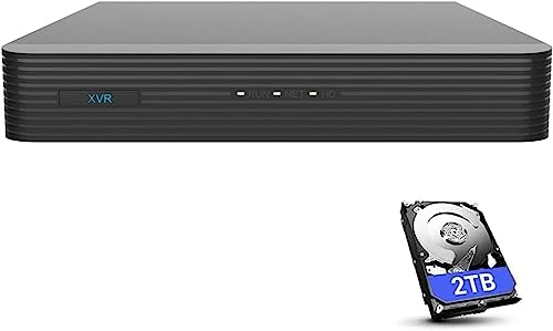 1080P 2Mp 16 Channel Dvr Recorder For Cctv Analog Security Camera, H.265, Easy Remote Access, 2Tb Hard Drive Storage, Compatible With Hikvision, Dahua, Swann, Lorex, Zosi, Annke 2Mp 1080P Cameras #TOP13