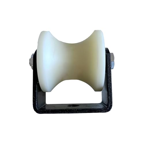 Groove Width 50mm Round Tube U-Shaped Pulley with Base Bearing Roller Bracket Movable Pulley Cable Guide Wheel Circular Groove Track Wheel