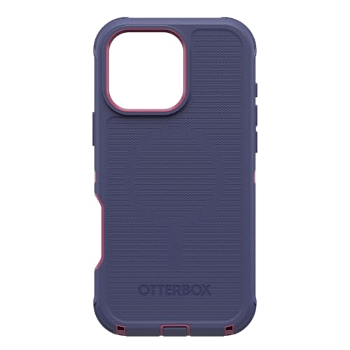 Image of OtterBox iPhone 16 Pro Max (Only) Defender Series MagSafe Case - Regatta Rose (Purple & Pink) - Built-in Magnets - Screenless - Rugged & Durable - with Port Protection