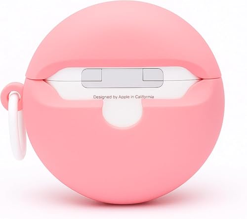 Image of Emoh Roced Case for AirPodS 4 (2024) with Keychain (ANC), Cute Cartoon Shockproof Protective Cover Compatible with Apple AirPods 4th Generation 2024 for Women and Boys (Donut)
