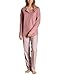 Produktbild CALIDA Lovely Nights Pyjama, lang Damen, aus 100% Bio-Baumwolle, mit stoffbezogenem Gummibund