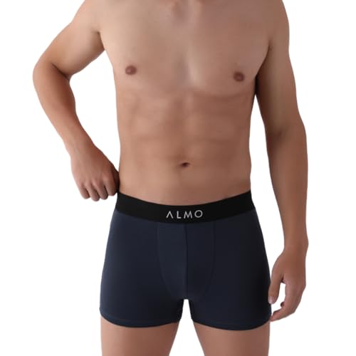 Image of ALMO Men's Micromodal Trunks (Pack of 5)| 3X Softer Than Cotton | Regular Fit | Ultrasoft Waistband | Metallic Collection