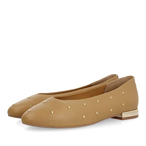 GIOSEPPO Cloonfad Mary Jane - Zapatos Planos para Mujer, marrón Claro, 5.5 UK