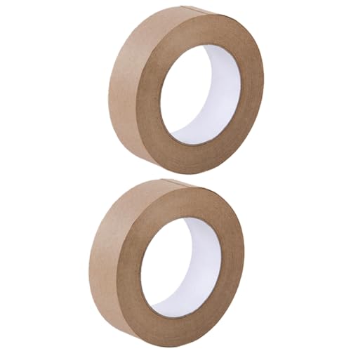 STOBOK 2 Rollos Cinta Adhesiva Cinta Sujetador Cinta De Doble Cara De Alta Resistencia Dispensador De Cinta Suministro De Embalaje Cinta De Cartón Multifunción Papel Kraft Brown