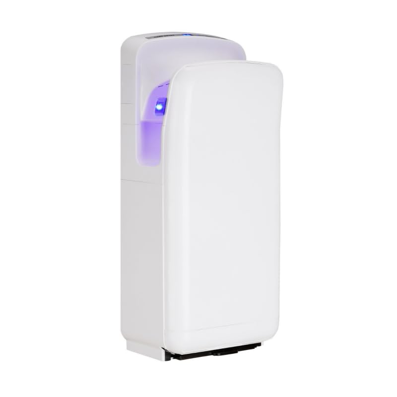 Générique Asciugamani automatico ad aria pulsata 2000 W – asciugatura ultra rapida 3 – 6 secco – senza contatto, ABS antibatterico, fissaggio a parete – ideale per WC pubblico e pro