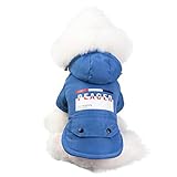 🌈 【Leicht zu tragen】: Stellen Sie sich das vor - draußen schneit und friert es und Ihr Hund muss gehen. Dog Clothes ist ein Pullover, mit dem Sie Ihren Hund schnell und einfach anziehen und nach draußen gehen können - ohne dass Sie Minuten damit verbringen müssen, ihn anzuziehen.🐕🐕 Welpen Hundebekleidung Hundemantel shirt Haustier Katzen Kapuzenpullover hund mantel xl hundejacke langarm leder leder m hundejacke mit fell mit ring hundejacke mittlere hunde hundejacke ohne kapuze kragen