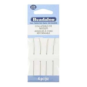 Beadalon Faltbare Perlennadeln, 4 Stück