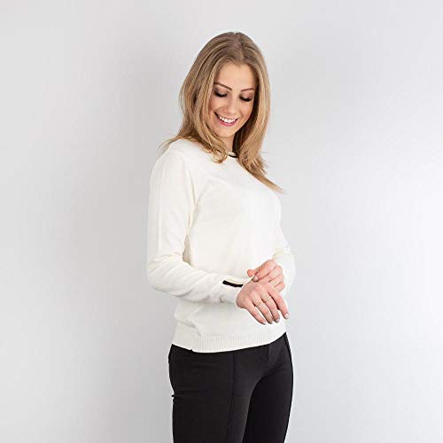 Blusa de malha manga longa Sumaré 31213 - Off white - Gg