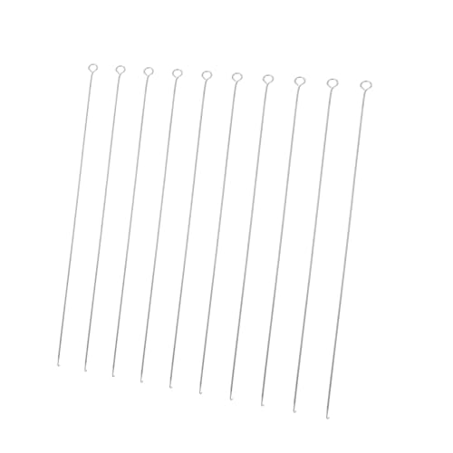 ULDIGI 10pcs Beaded Needles Jewelry Beads Making Tool Set Stainless Steel Beading Kit for DIY Craft Sewing