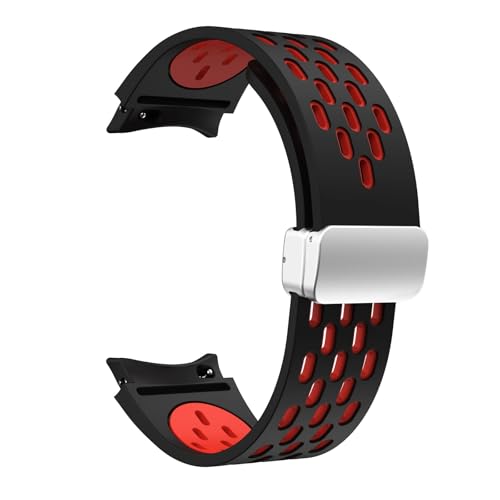 Bracelet silicone 20 mm pour Samsung Watch 7 6 5 élimine l'espace vide avec boucle magnétique