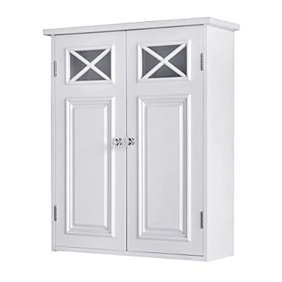 Elegant Home Fashions Dawson Wall Cabinet, White