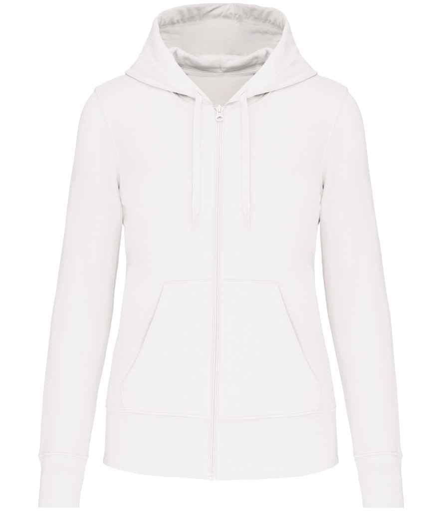 COOZO Ladies Eco Friendly Full Zip Hoodie - White - L