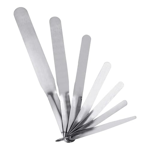 7-Piece Caulking Spatula Tool Set, Stainless Steel Caulk Finishing Tools with Curved Streamline