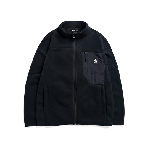 Burton Forro polar chaqueta hombre con cremallera completa térmica para montaña gris