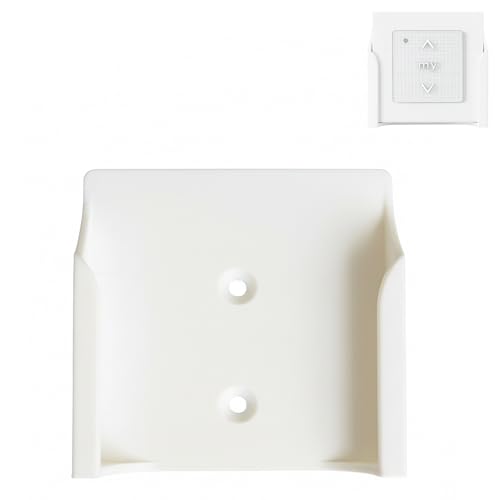 Support télécommande mural compatible Somfy SMOOVE Origin RTS - Blanc | Installation facile & rapide | Store, volet roulant, lumière, etc (télécommande non incluse)