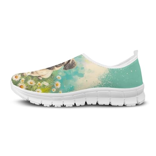 Image of Jeiento Cute Dog Women's Casual Slip On Shoes Loafers Sneakers for Women